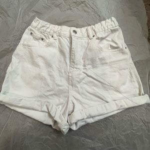 White ballon shorts ASOS size 6
